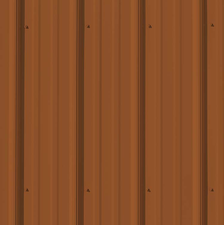 Copper panel color example